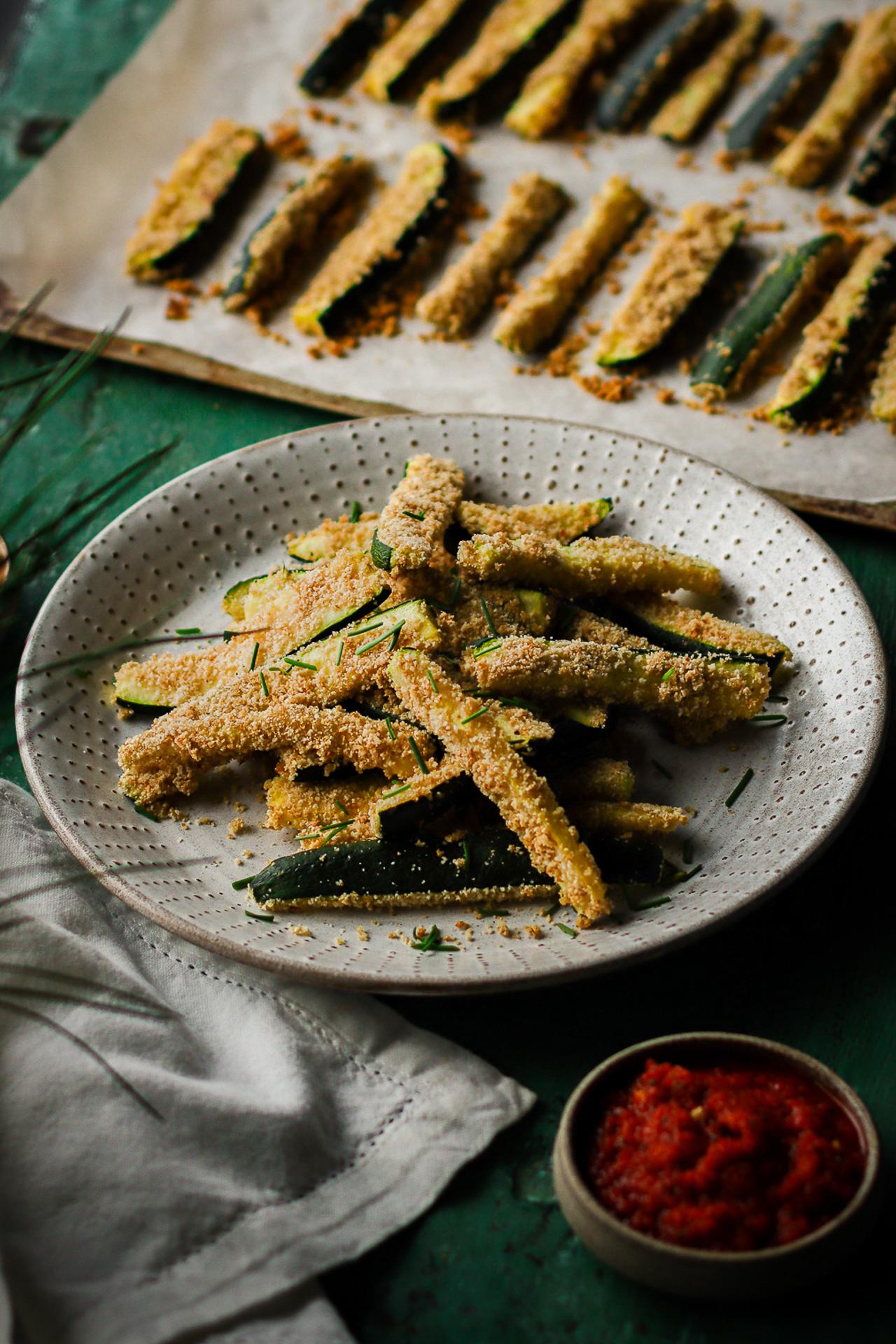 Main image of Baked Zucchini Fries with Two Dips
