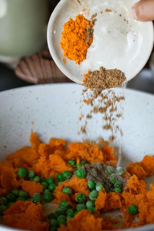 Samosa Sweet Potato Breakfast Wraps with Tofu Scramble Pick Up Limes