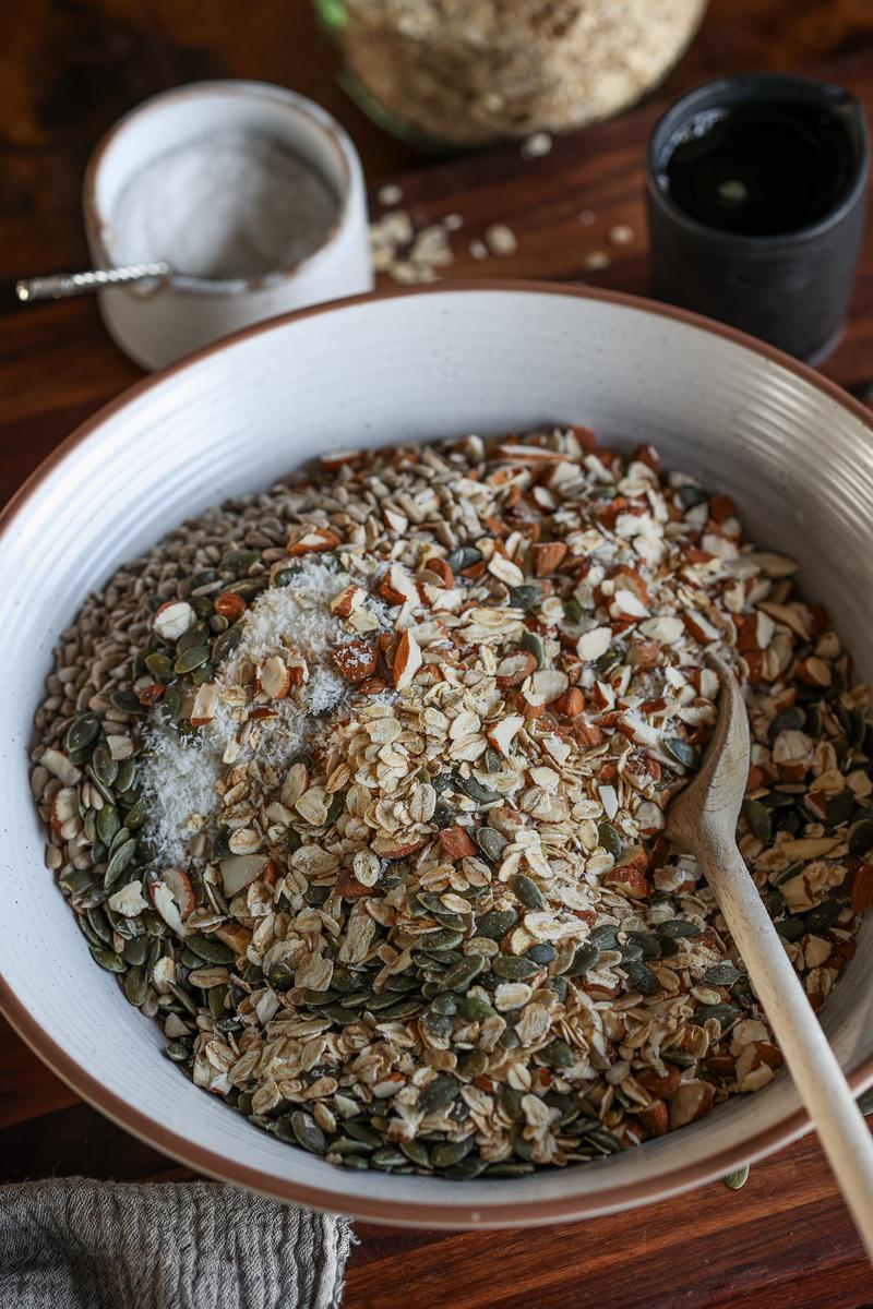 Process image of Toasted Coconut & Almond Granola