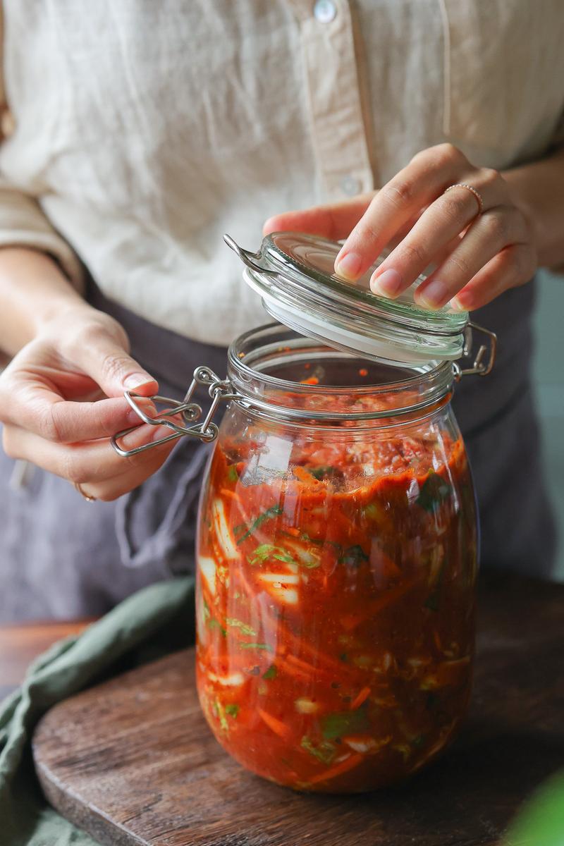 Process image of Simple Vegan Kimchi