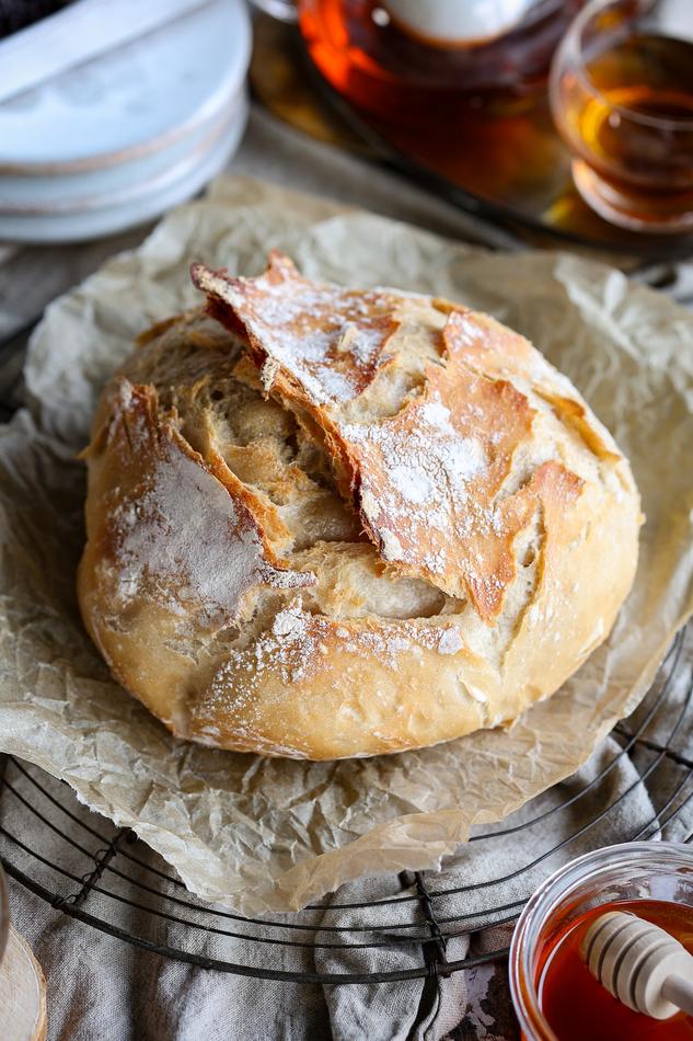 image of Rustic No-Knead Bread