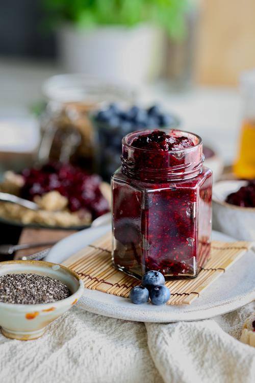 Easy Berry Chia Seed Jam Pick Up Limes