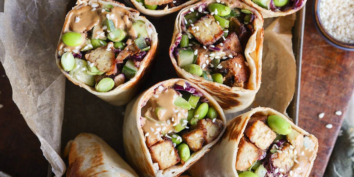 Sesame Tempeh Wraps | Pick Up Limes