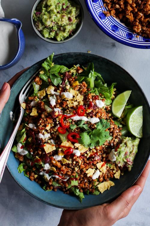 Pick Up Limes Lentil Taco Salad