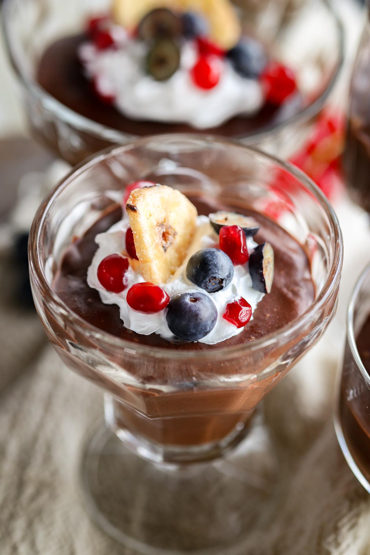 Main image of 3-Ingredient Chocolate Banana Ganache Cups