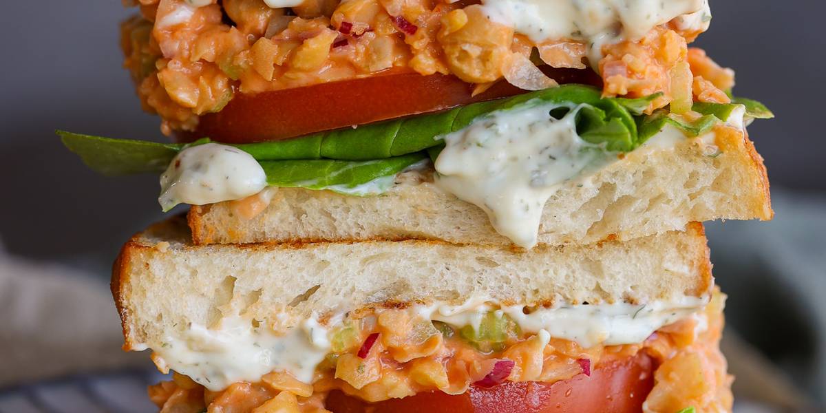 Buffalo Chickpea Sandwich | Pick Up Limes