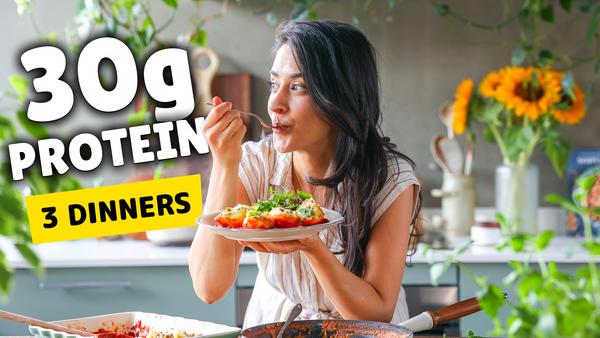 image of 3 High-Protein No-Meat Dinners