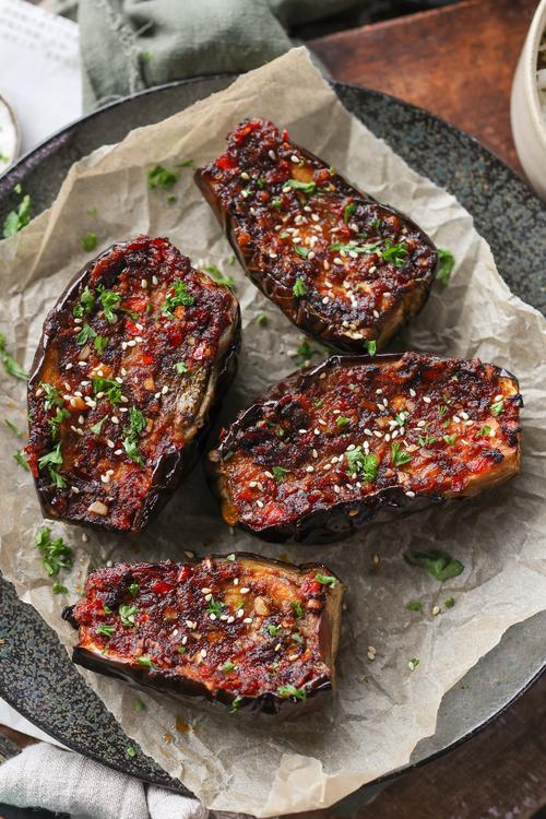 image of Sweet & Spicy Air Fryer Eggplant