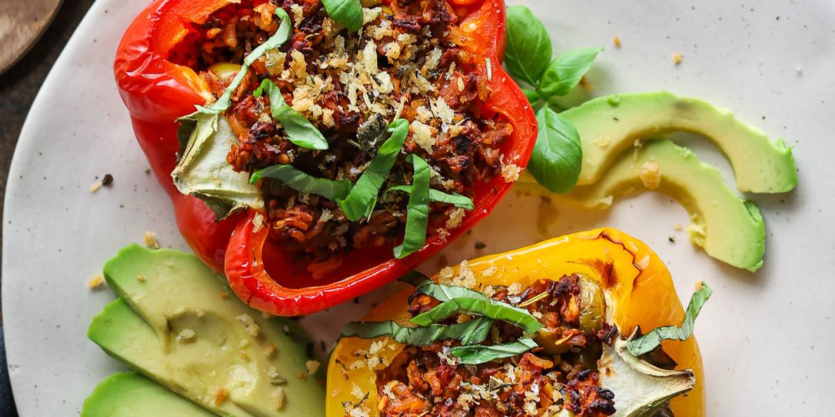 Protein-Packed Stuffed Bell Peppers | Pick Up Limes