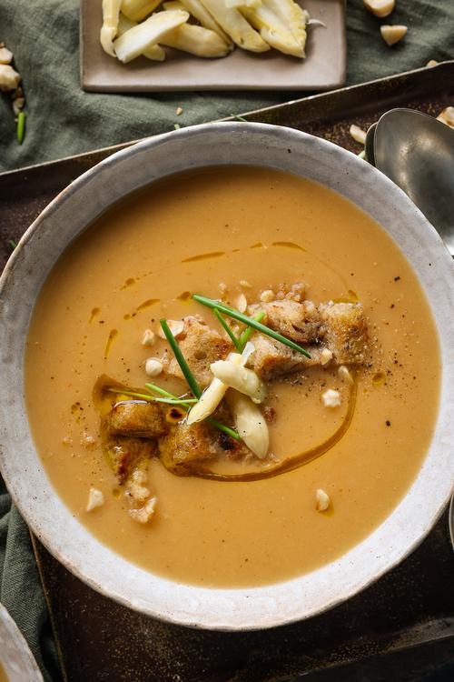 White Asparagus & Potato Soup Pick Up Limes