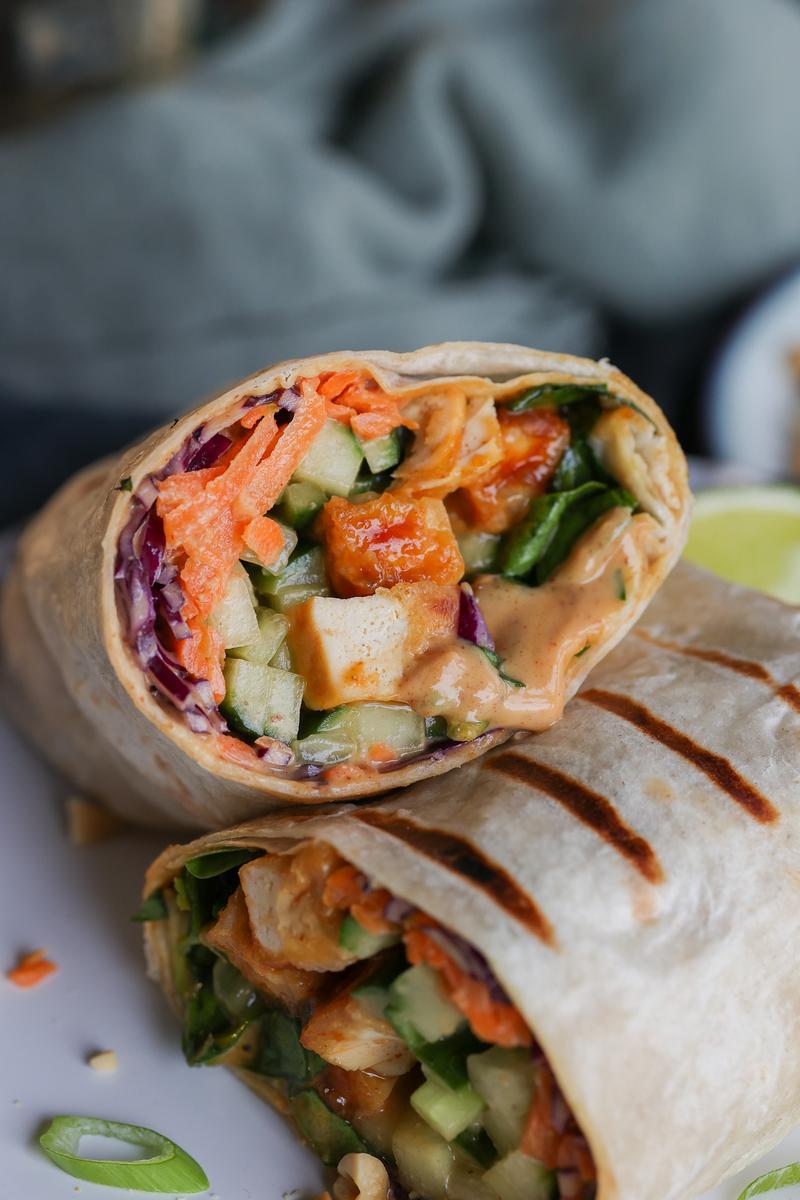 Process image of Teriyaki Tofu & Veggie Wraps