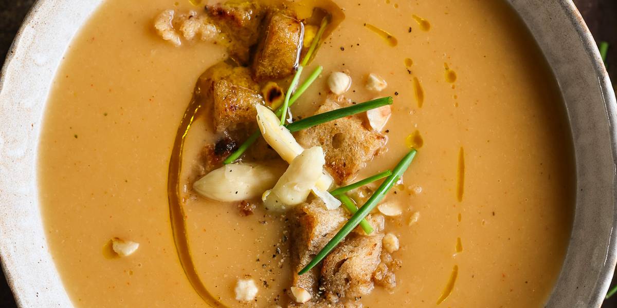 White Asparagus & Potato Soup Pick Up Limes