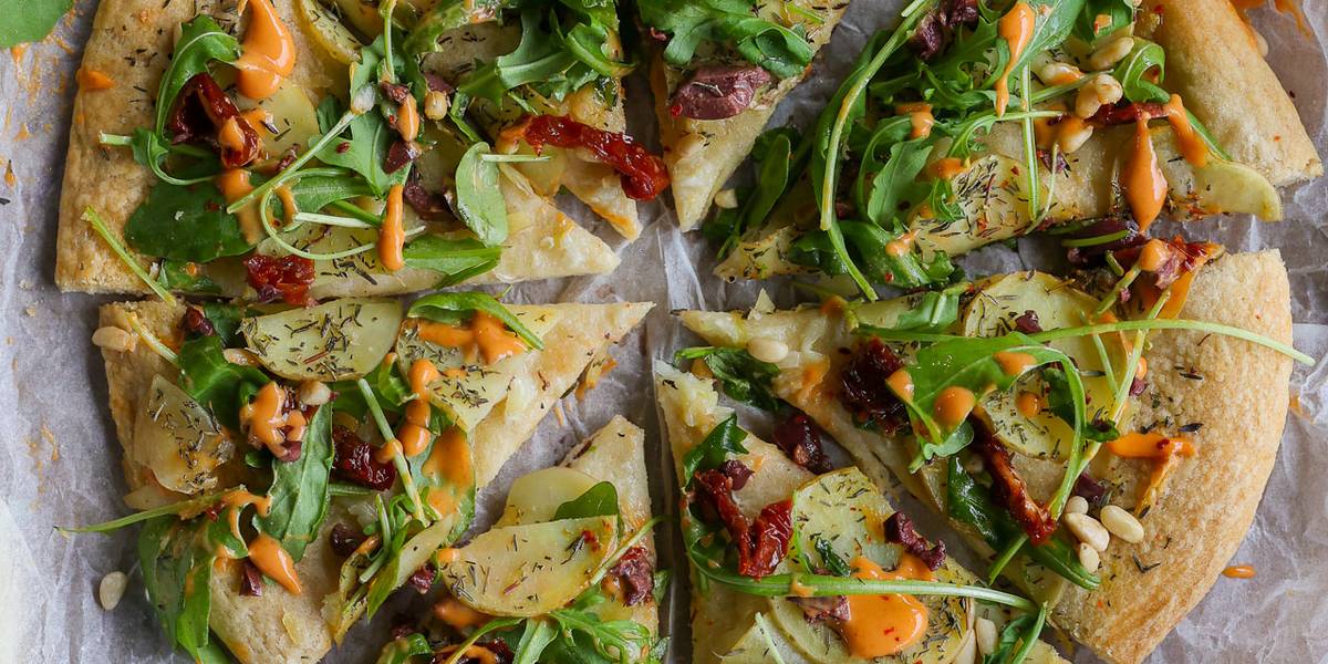 Roasted Garlic, Potato & Arugula Pizza | Pick Up Limes