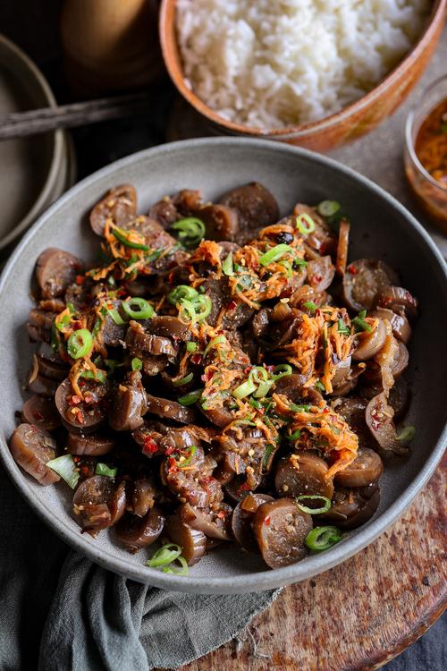 image of Vietnamese Braised Eggplant - Cà Tím Xào