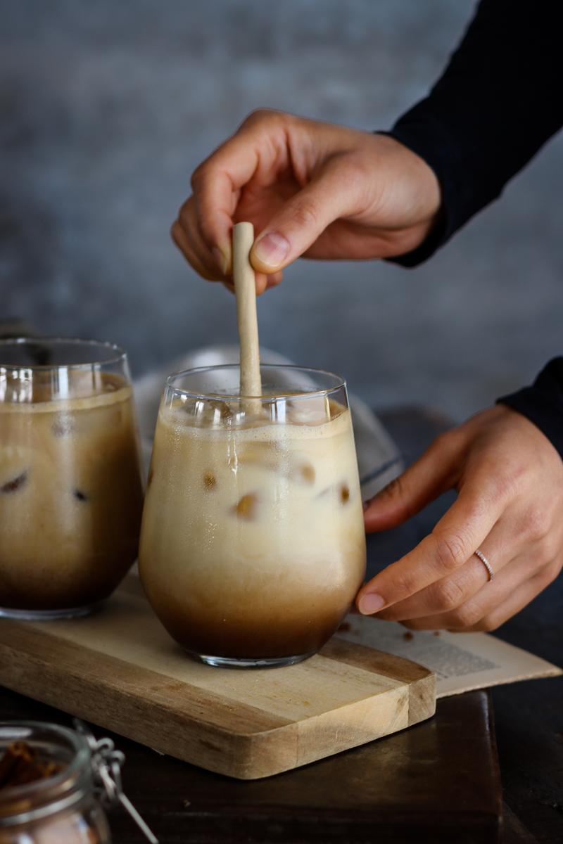 Process image of Shaken Brown Sugar Iced Coffee