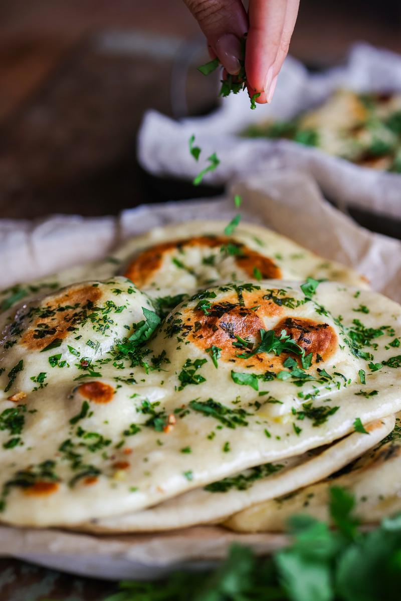 Process image of Vegan Garlic Naan