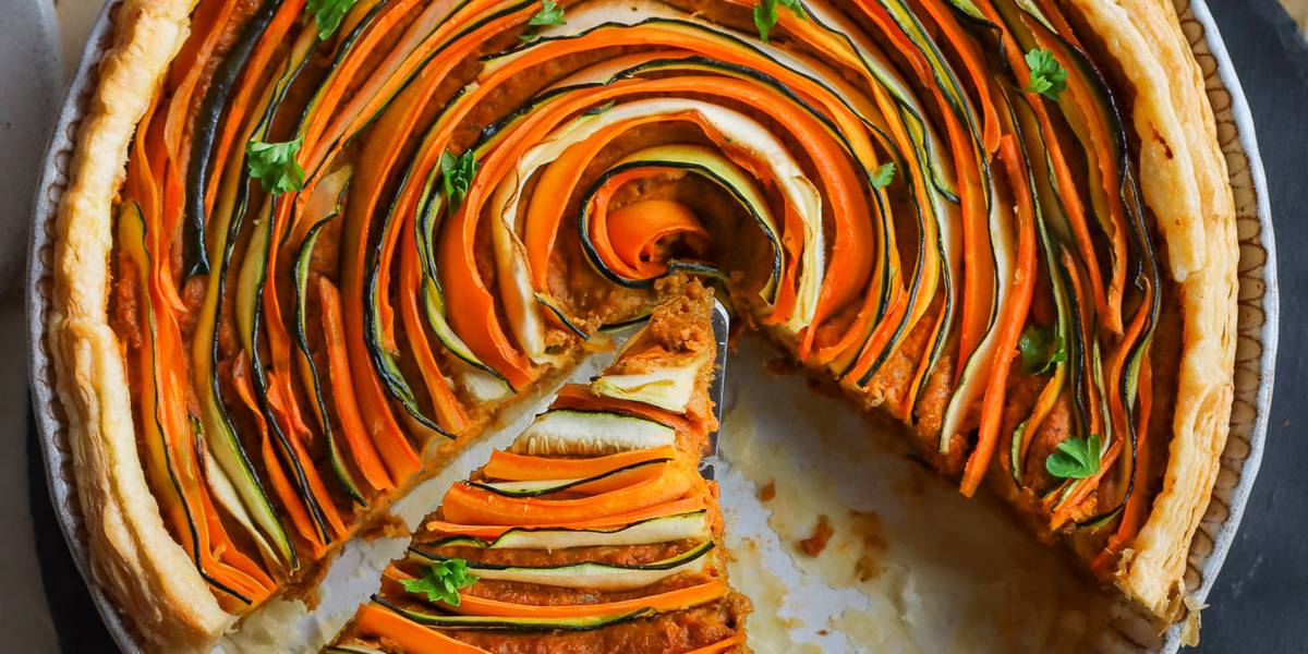 Sun-Dried Tomato & Roasted Vegetable Tart | Pick Up Limes