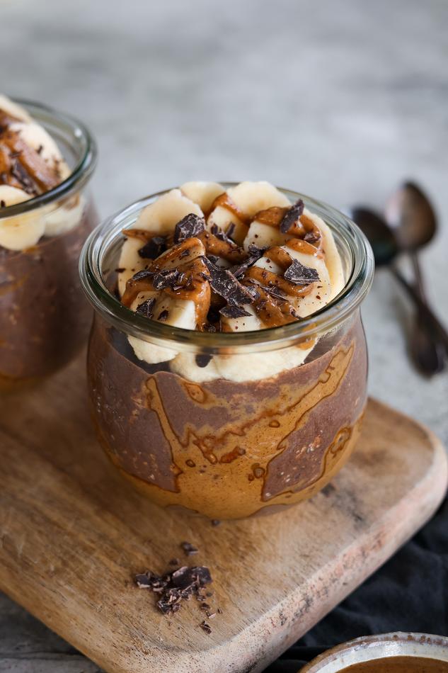 image of Chocolate Peanut Butter Overnight Oats