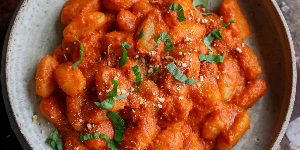 Creamy Red Pesto Gnocchi | Pick Up Limes