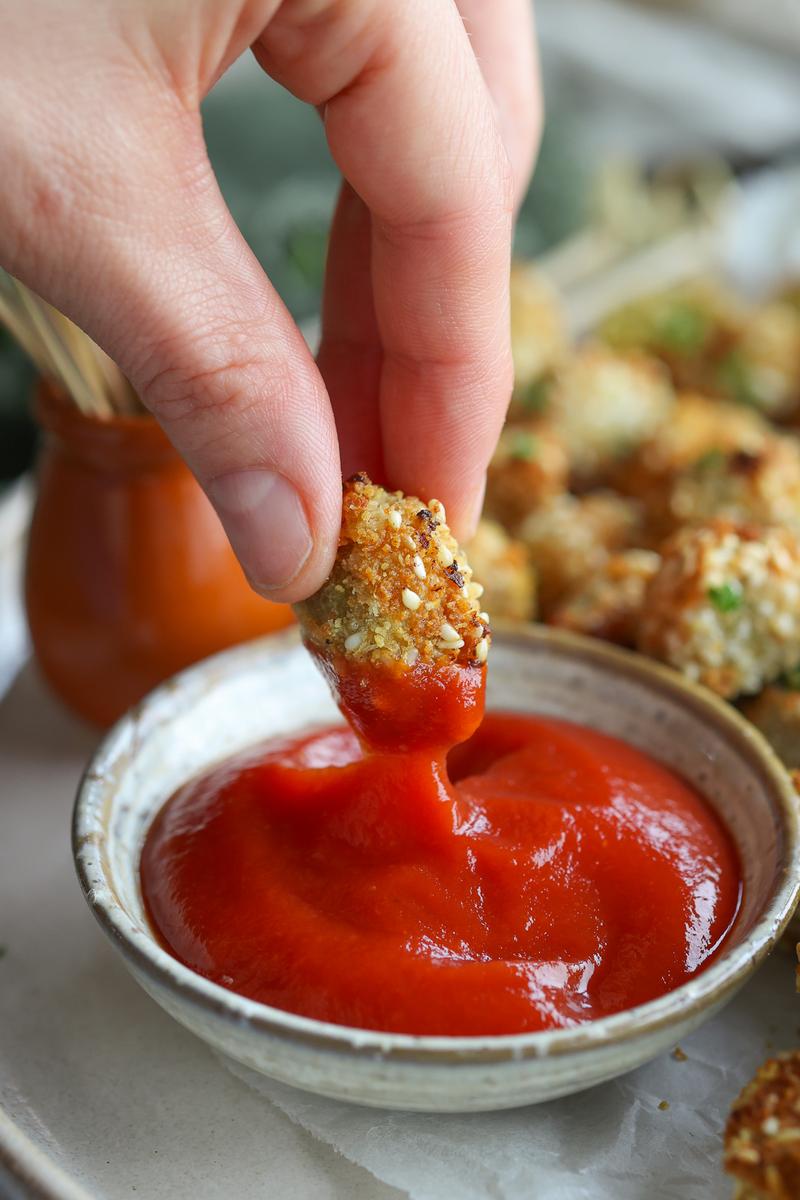 Process image of Crispy 'Feta' Stuffed Air Fryer Olives
