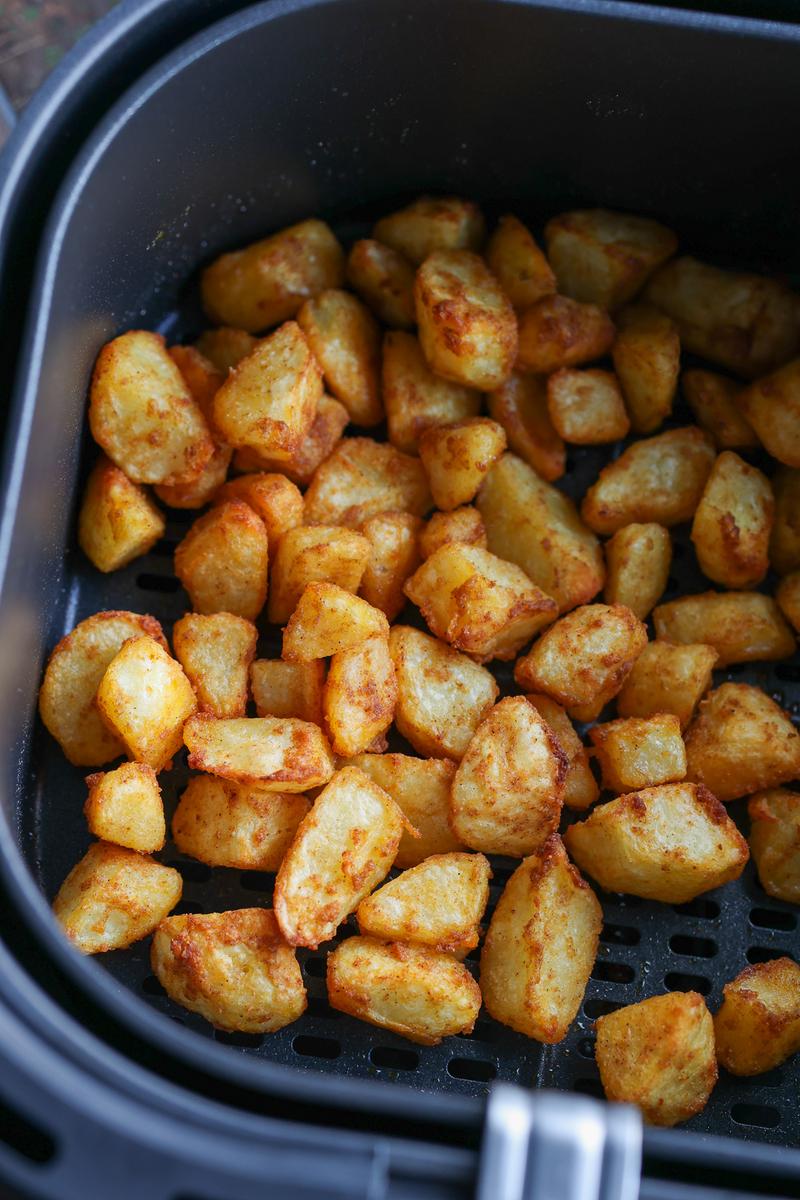 Process image of Crispy Air Fryer Potatoes