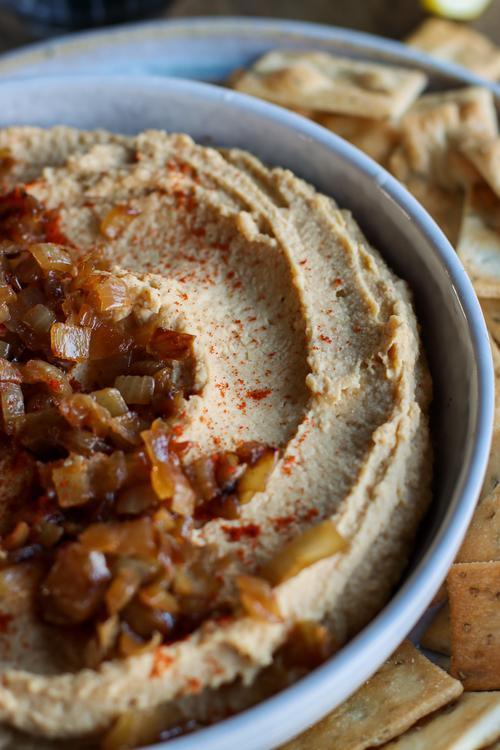 Caramelized Onion & Balsamic Hummus Pick Up Limes
