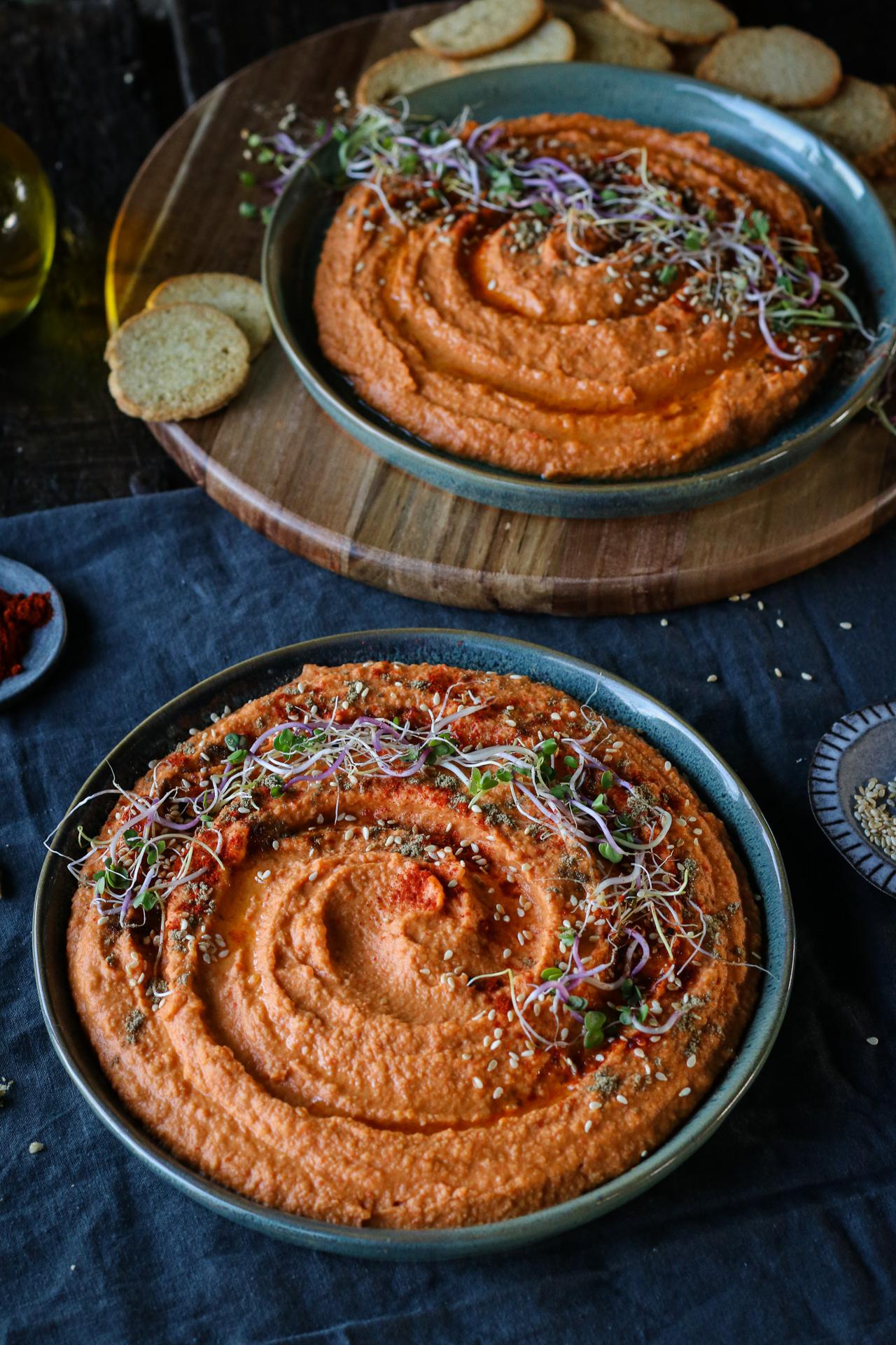 Main image of Roasted Garlic & Red Pepper Hummus
