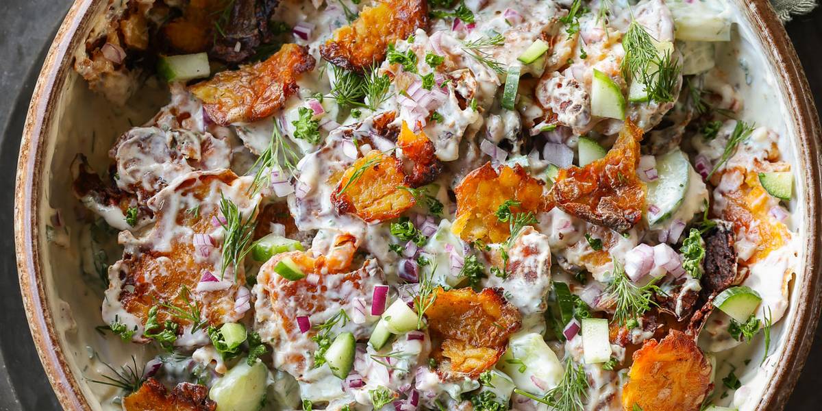 Smashed Potato Salad | Pick Up Limes