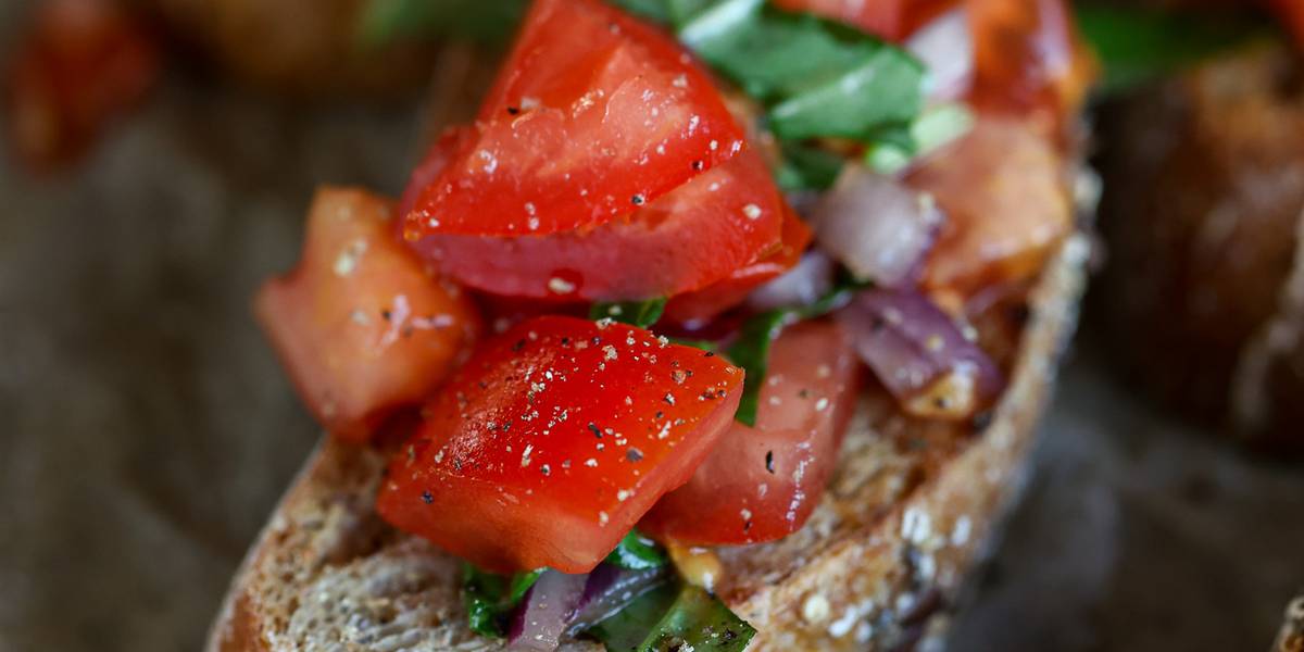 Balsamic & Basil Bruschetta | Pick Up Limes