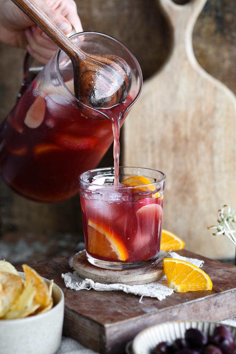 Process image of Easy Red Sangria