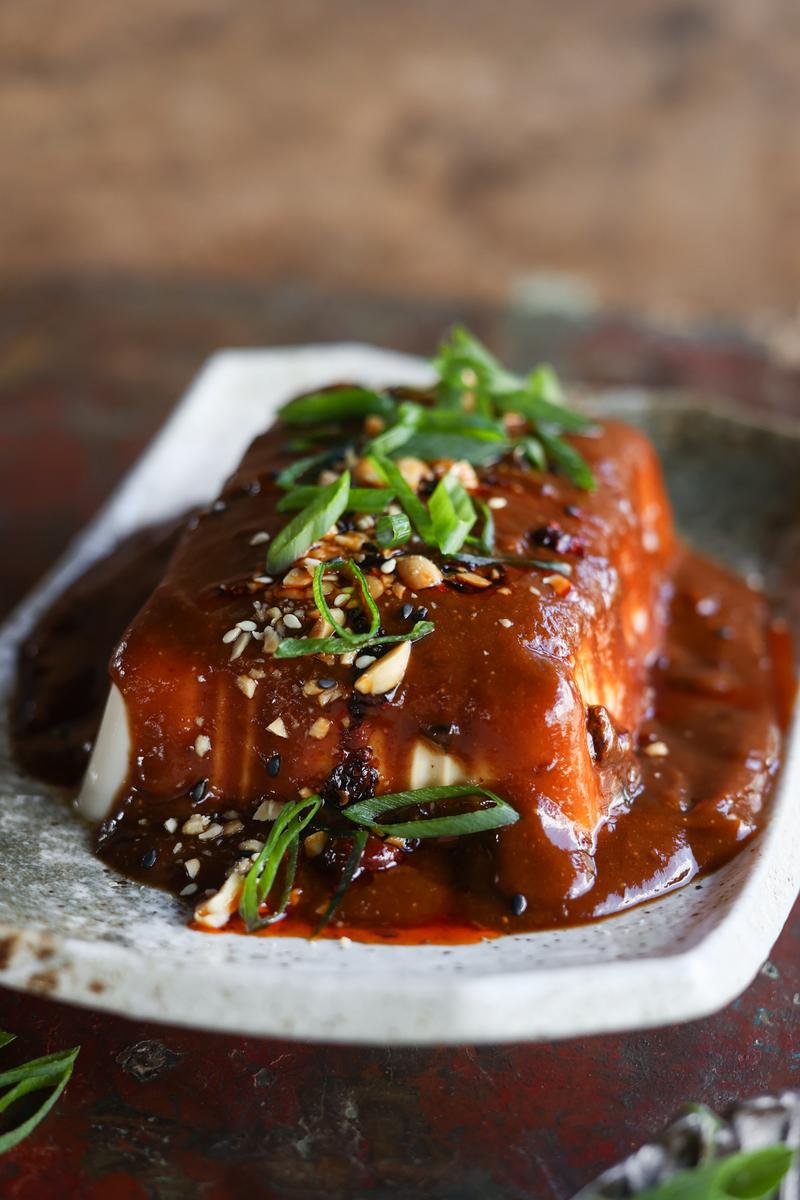 Process image of Peanut-Chili Silken Tofu