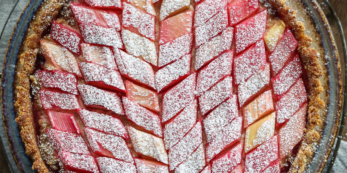 Rhubarb & Raspberry Almond Tart | Pick Up Limes