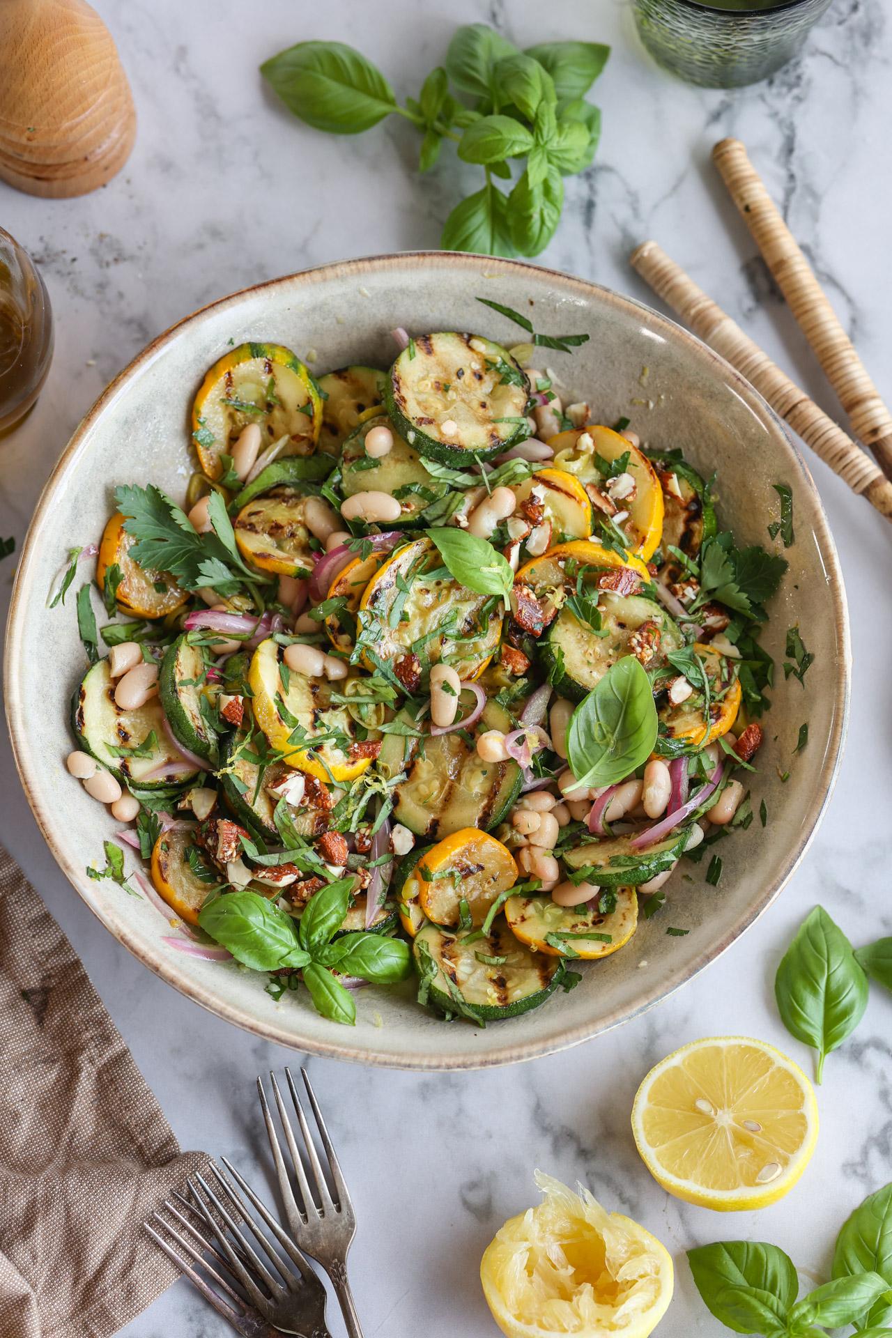 Main image of Charred Zucchini & White Bean Salad