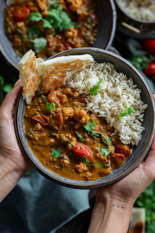Roasted Cauliflower Lentil Curry Pick Up Limes