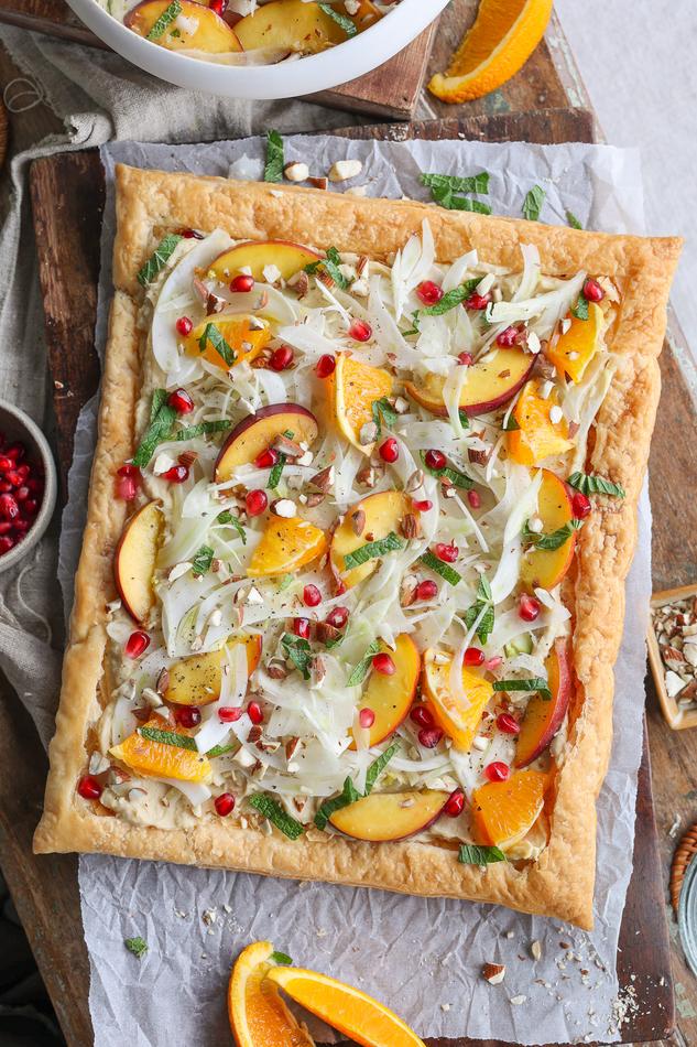 image of Fennel & Pickled Nectarine Tart