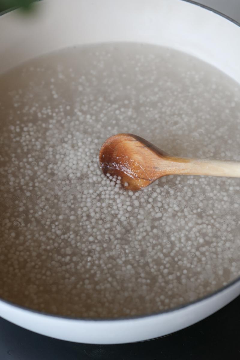 Process image of Strawberry Coconut Sago