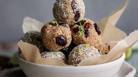 Cranberry Lime Bliss Balls