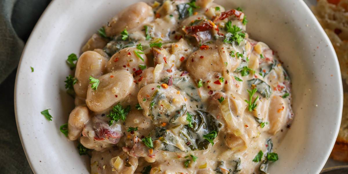 Sun-Dried Tomato & Butter Bean Stew | Pick Up Limes