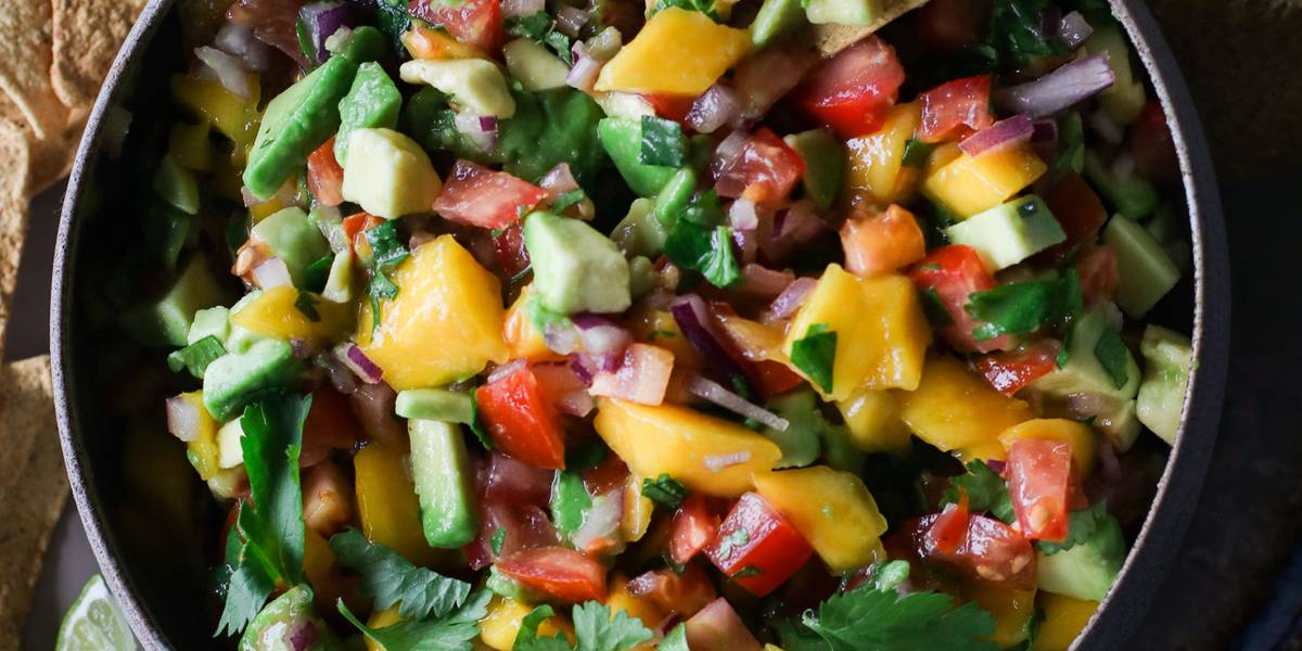 Chunky Avocado Mango Salsa | Pick Up Limes