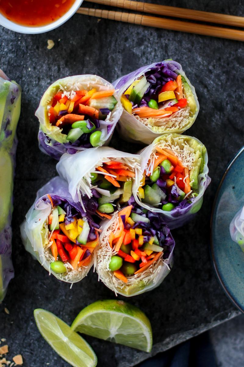 Pick Up Limes Fresh Salad Rolls with a Creamy Peanut Hoisin Sauce