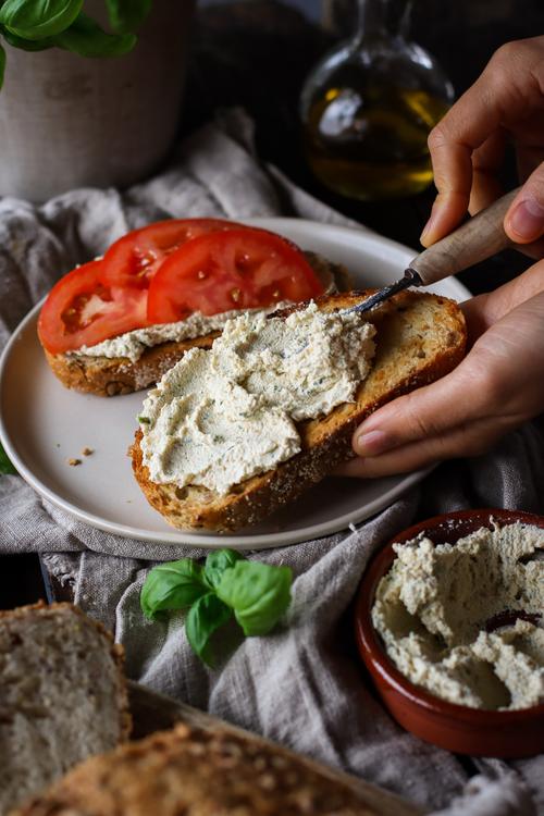 Chive & Onion Whipped Tofu Toast Pick Up Limes