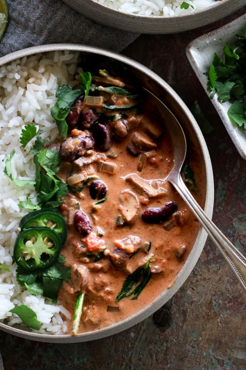 Mushroom & Kidney Bean Coconut Curry Pick Up Limes