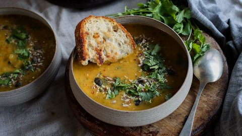 Sweet Potato & Zucchini Soup