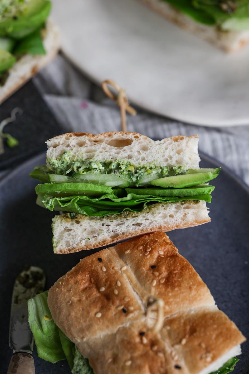 Process image of Green Goodness Sandwich