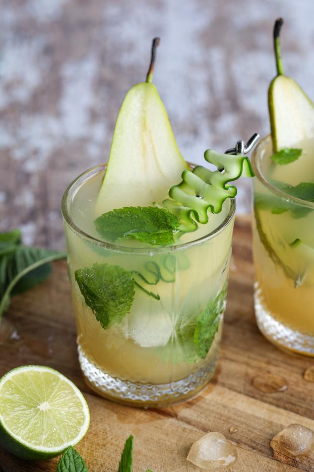 image of Cucumber Pear Elderflower Mocktail