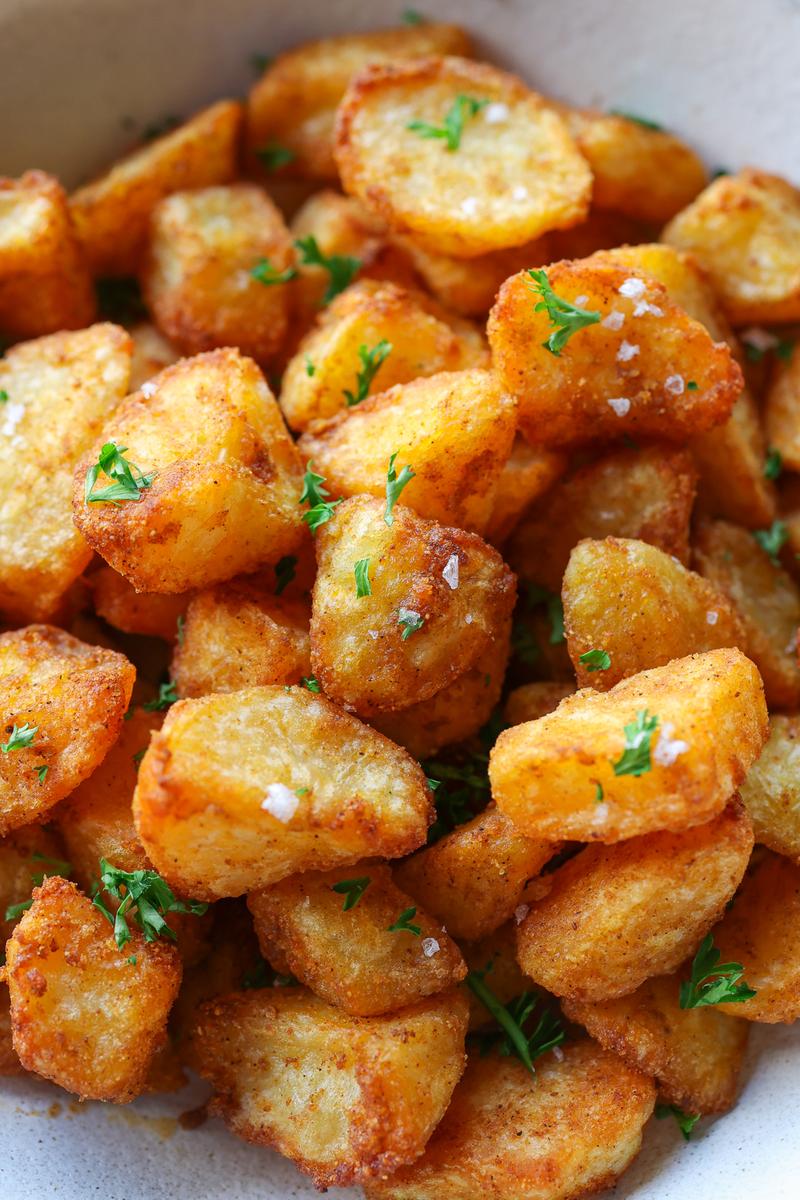 Process image of Crispy Air Fryer Potatoes