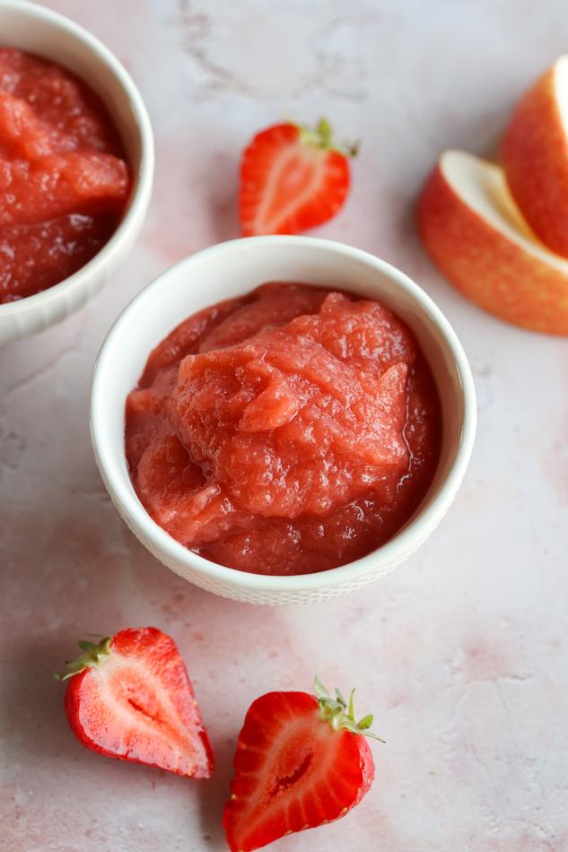 image of 🧸 Strawberry Apple Purée