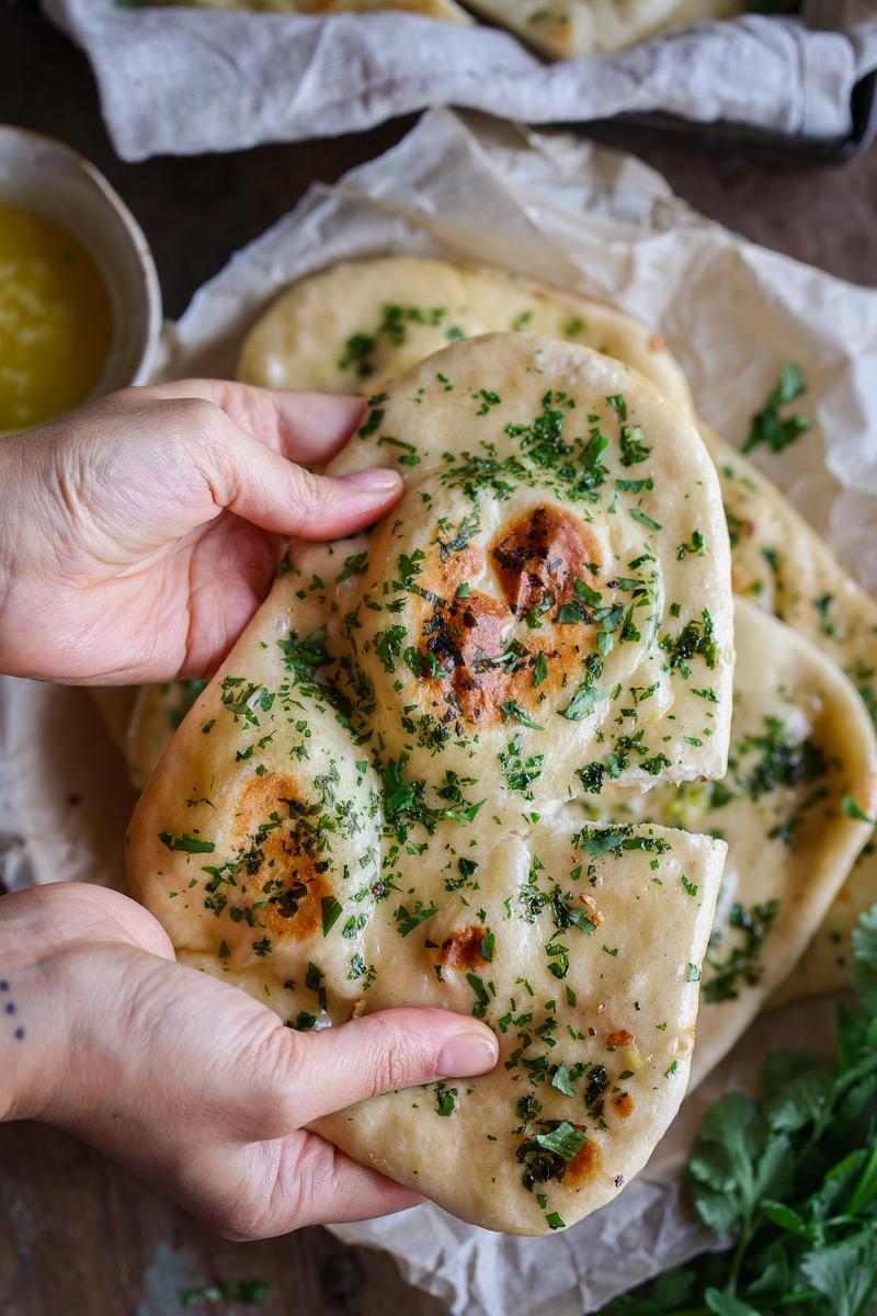 Process image of Vegan Garlic Naan
