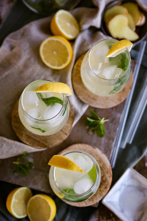 Refreshing Ginger Mint Lemonade Pick Up Limes