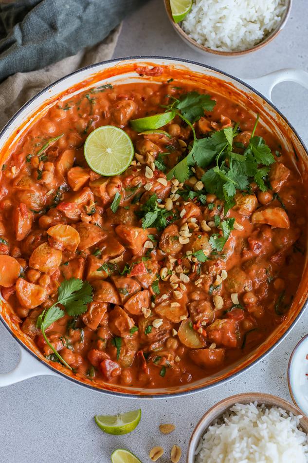 image of Potato & Chickpea Thai Red Curry